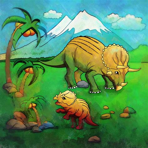 Images: dinosaur habitat | Dinosaur in the habitat. Illustration Of ...