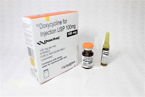 Doxycycline Injection USP 100mg Manufacturers Suppliers Exporters India