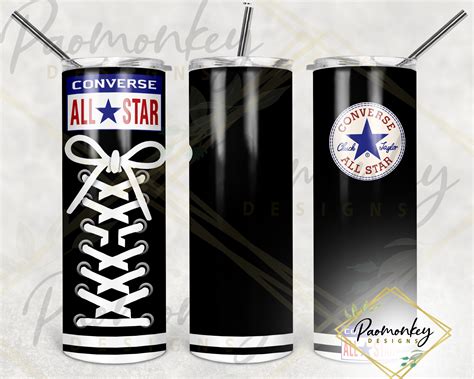 Converse Shoes Chucks Skinny Tumbler 20 Oz Sublimation Etsy