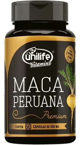 Suplemento en cápsulas Unilife Maca peruana carbohidratos Maca peruana