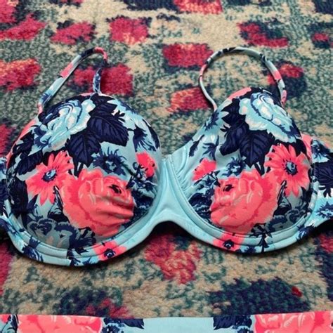 Seafolly Swim Seafolly Bella Rose Vintage Blue Bustier Bikini