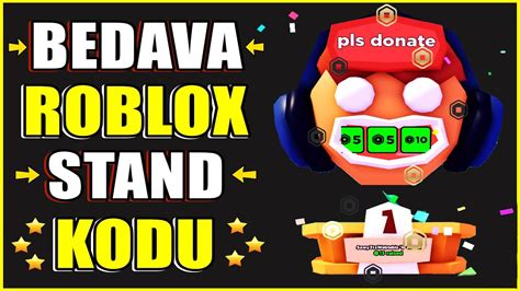 ROBLOX BEDAVA STANT ALMA Roblox Pls Donate Bedava Stand ALMA ROBLOX