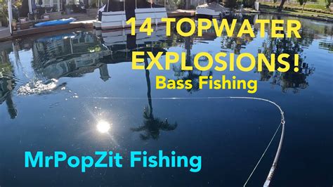 14 Topwater Fishing Explosions Big Bass Topwater Action Last Bass