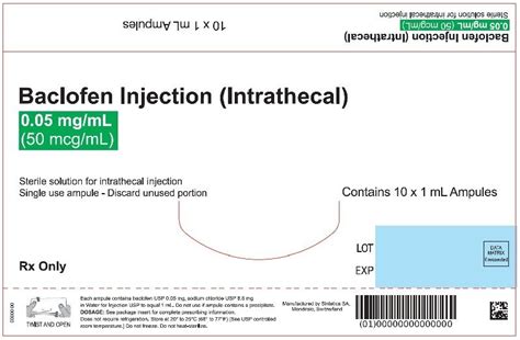 Baclofen Injection Fda Prescribing Information Side Effects And Uses