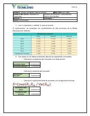 ACTIVIDAD 7 MODELACION FINANCIERA Pdf Reporte Nombre Sergio Armando