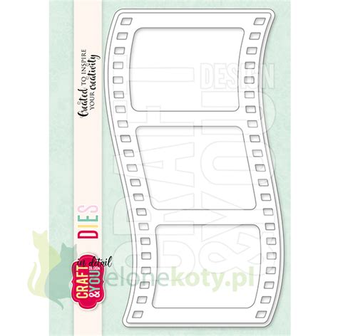 Wykrojnik Craft You Film Strip Klisza Filmowa ZieloneKoty Pl