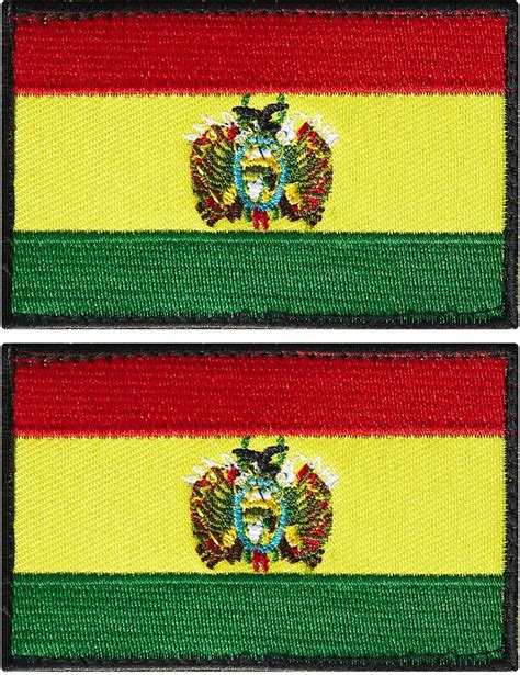 Amazon Stidsds 2 Pack Bolivia Flag Patch Bolivia Flags Embroidered