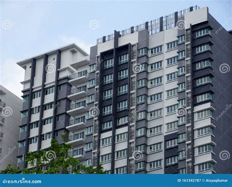 High Rise Residential Apartment Building With Modern Facade Design