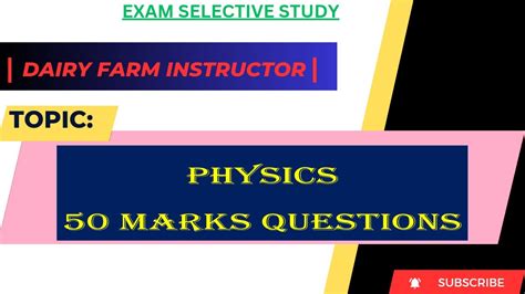 Dairy Farm Instructor Ncert Physics Mcqs