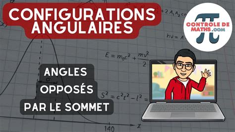 Configurations angulaires les angles opposés par le sommet