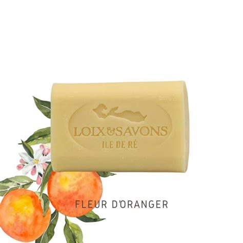 Savon artisanal fleur d oranger en 100 et 200 g ficelle ile de ré