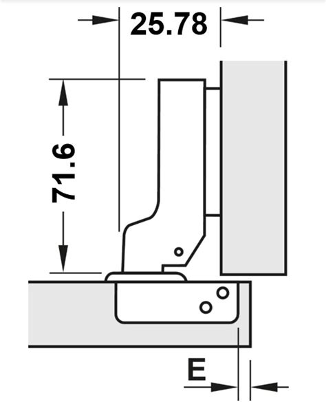 Concealed Hinge Concealed Hinge Metalla 300 SM 95 40 Mm Soft Close