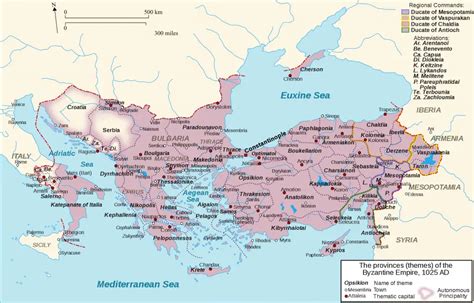 The Byzantine Empire (1025AD) - Vivid Maps