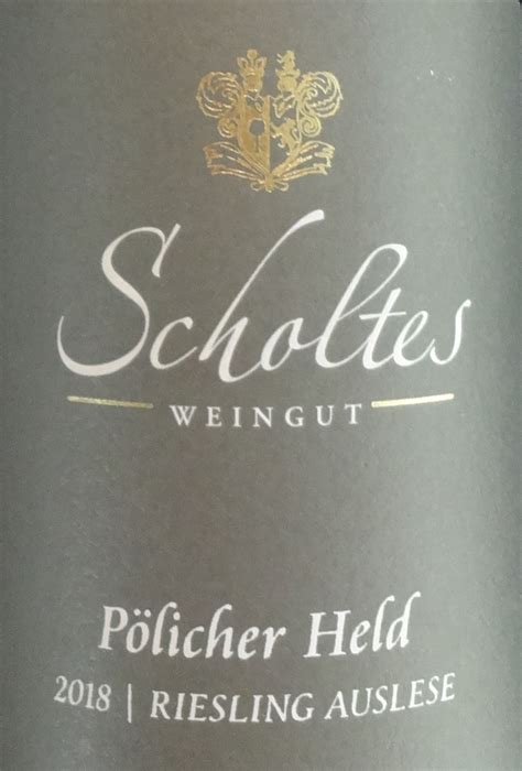 Scholtes Riesling P Licher Held Auslese L