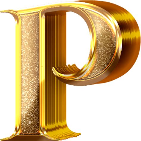 Download 3D Gold Effect Letter P for free ในป 2024