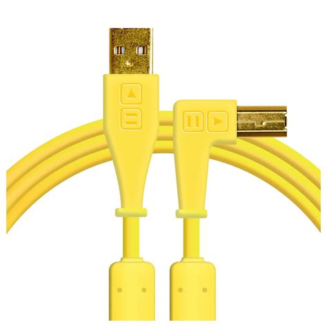 DJ Tech Tools Cable USB B Acodado Chroma De 1 5 M Amarillo Gear4music