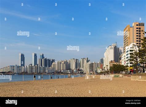 Gwangalli Beach Busan South Korea Stock Photo Alamy