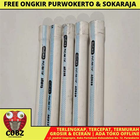 Jual 1 1 4 INCH RUCIKA WAVIN AW LIS BIRU PIPA PRALON PARALON PVC PER