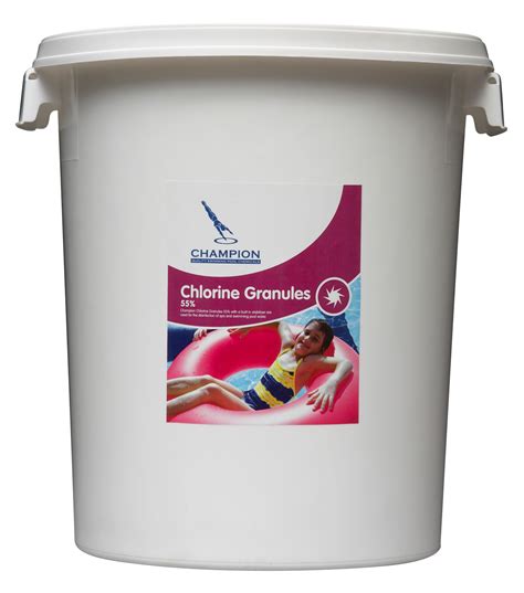 Champion Stabilised Chlorine Granules Kg Chemicals For Pools