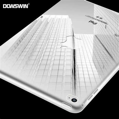 DOWSWIN for ipad air 2 case tpu back cover clear transparent cut edge ...