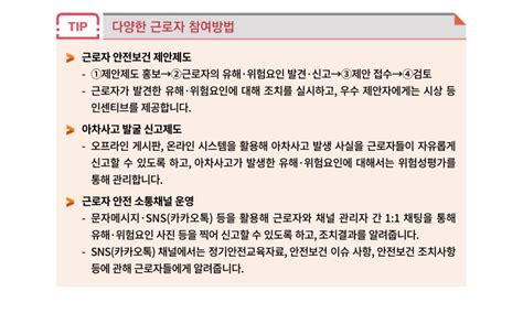 위험성평가 근로자 참여 방법 인사 · 노무 자료실 자료실 노무법인 벗