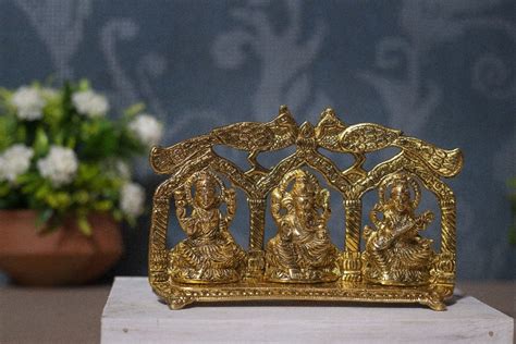 Fashion Bizz Gold Metal Lakshmi Ganesha Saraswati Idol At Rs 400piece