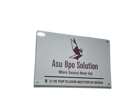 Crack Resistance Rectangular Printed Acrylic Board At Best Price In