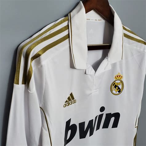 2011 12 Real Madrid Home Long Sleeve Retro Jersey