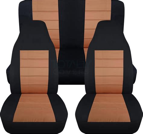 Amazon Rough Country Neoprene Seat Covers Front Rear Black Fits