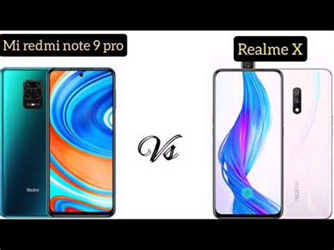 Mi Redmi Note Pro Vs Realme X Me Comparison Youtube