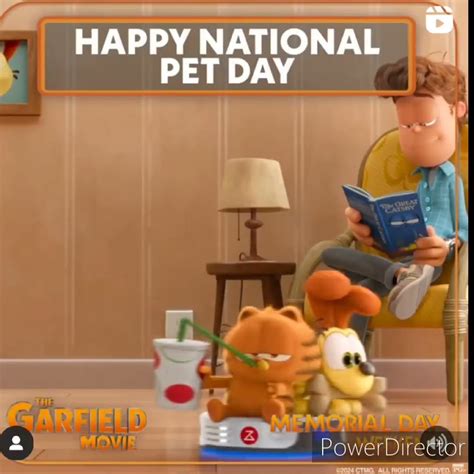 The Garfield Movie Baby Garfield Baby Odie Happy National Pet Day Youtube