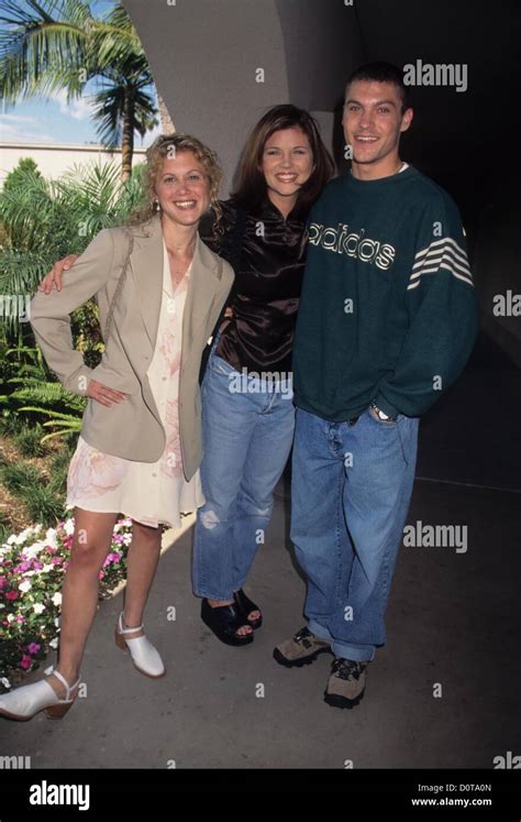 TRACEY GOLD with Tiffani Amber Thiessen and Brian Austin Green at NBC ...