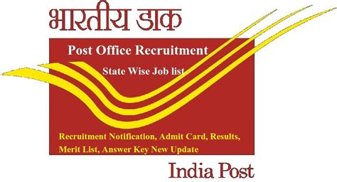 Post Office Recruitment 2025 State Wise Job Vacancies, Apply Online For ...