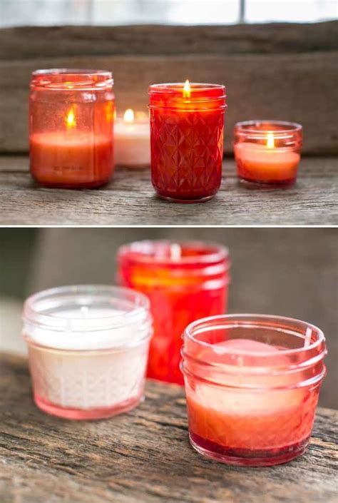 DIY Pink Mason Jar Candles | Hello Glow