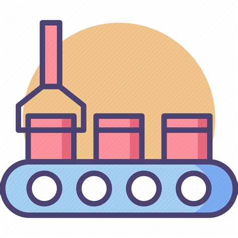 Assembly Assembly Line Factory Manufacturing Production Icon