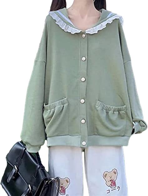 Bzb Womens Kawaii Harajuku Japanese Lace Coat Jacket For