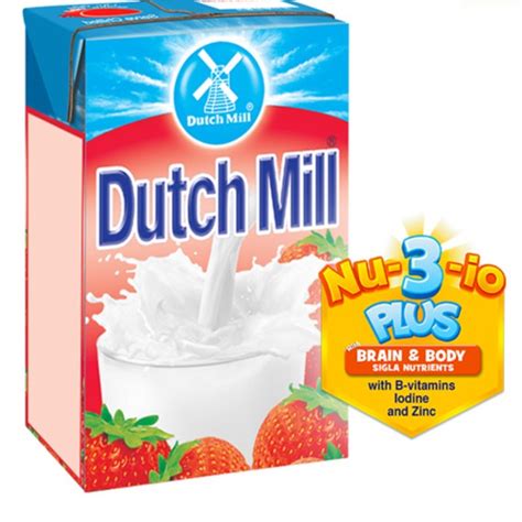 Dutch Mill Yoghurt Drink Strawberry Juice 4 Pieces 90ml Shopee