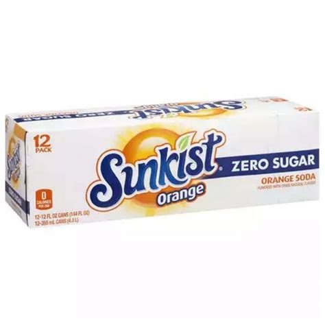 Alchub Sunkist Zero Sugar Orange Soda