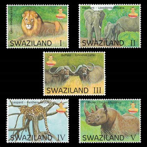 2017 Swaziland Wildlife Stamp Set | Worldwide Stamp Collecting