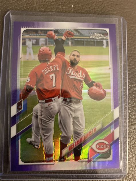 Topps Chrome Nick Castellanos Purple Refractor