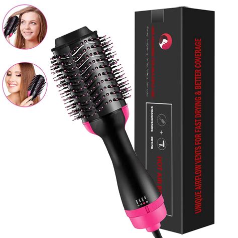 Hair Dryers One Step Dryer And Volumizer 1000w Rotating Air Brush Professional Blow Comb