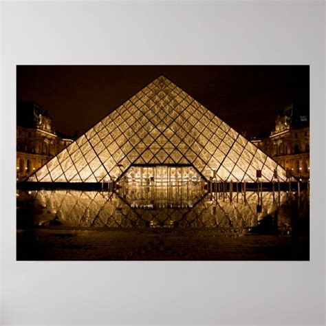 Louvre Pyramid Poster Zazzlebe