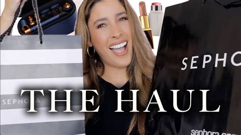 Sephora Holiday Sale Haul 2021 Huge Luxury Beauty Haul Blue Dyson Airwrap Tom Ford Dior