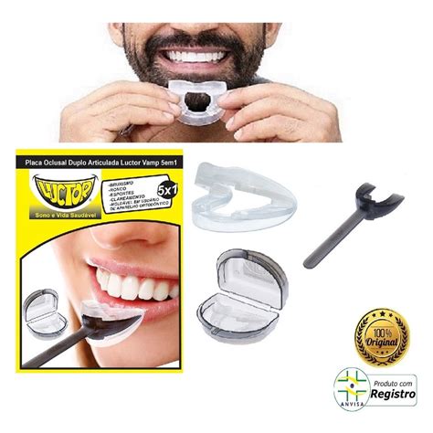 Aparelho Duplo Bruxismo Anti Ronco Clarear Dentes Luctor Vamp 5em1