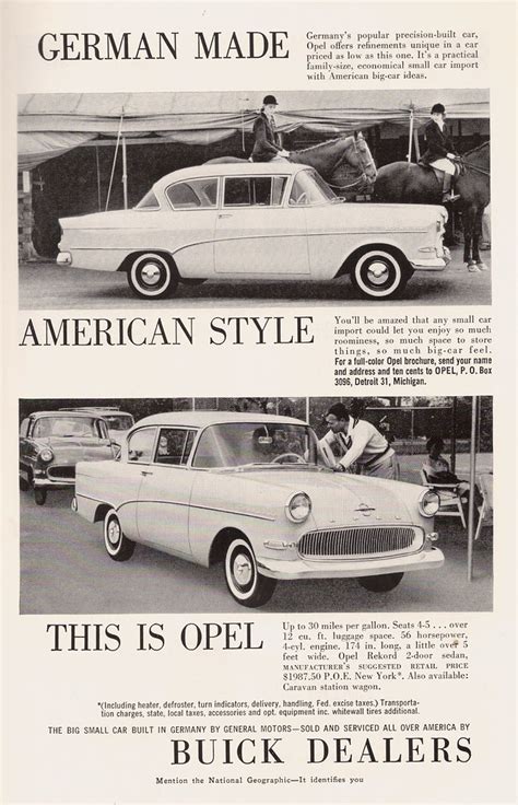 Opel For Buick 1959 Must Have Looked Tiny Next To A Elect Glenh