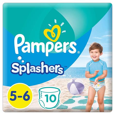 Pampers Splashers Pants, Size 5-6, 10 Count | Fraldas descartáveis ...