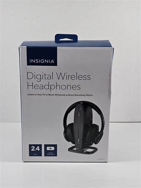 Insignia Ns Hawhp2 Rf Wireless Over The Ear Headphones Black Ebay