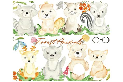 Forest animals. Baby forest animals. Forets baby (843127)