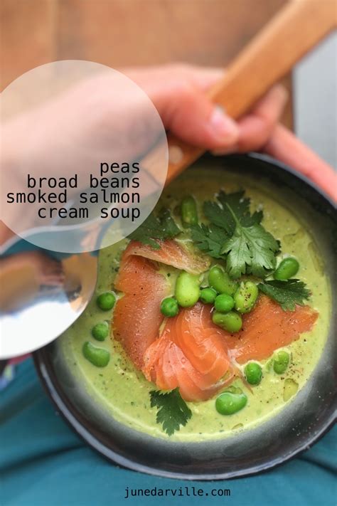 Easy Broad Bean Soup with Smoked Salmon | Simple. Tasty. Good.