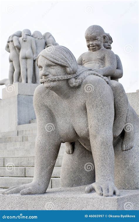 Statues In Vigeland Park In Oslo Norway Editorial Photography Image